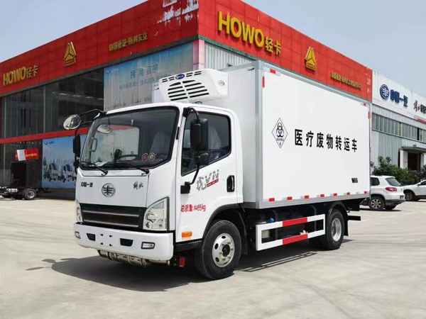 解放國六藍(lán)牌醫(yī)療廢物轉(zhuǎn)運(yùn)車